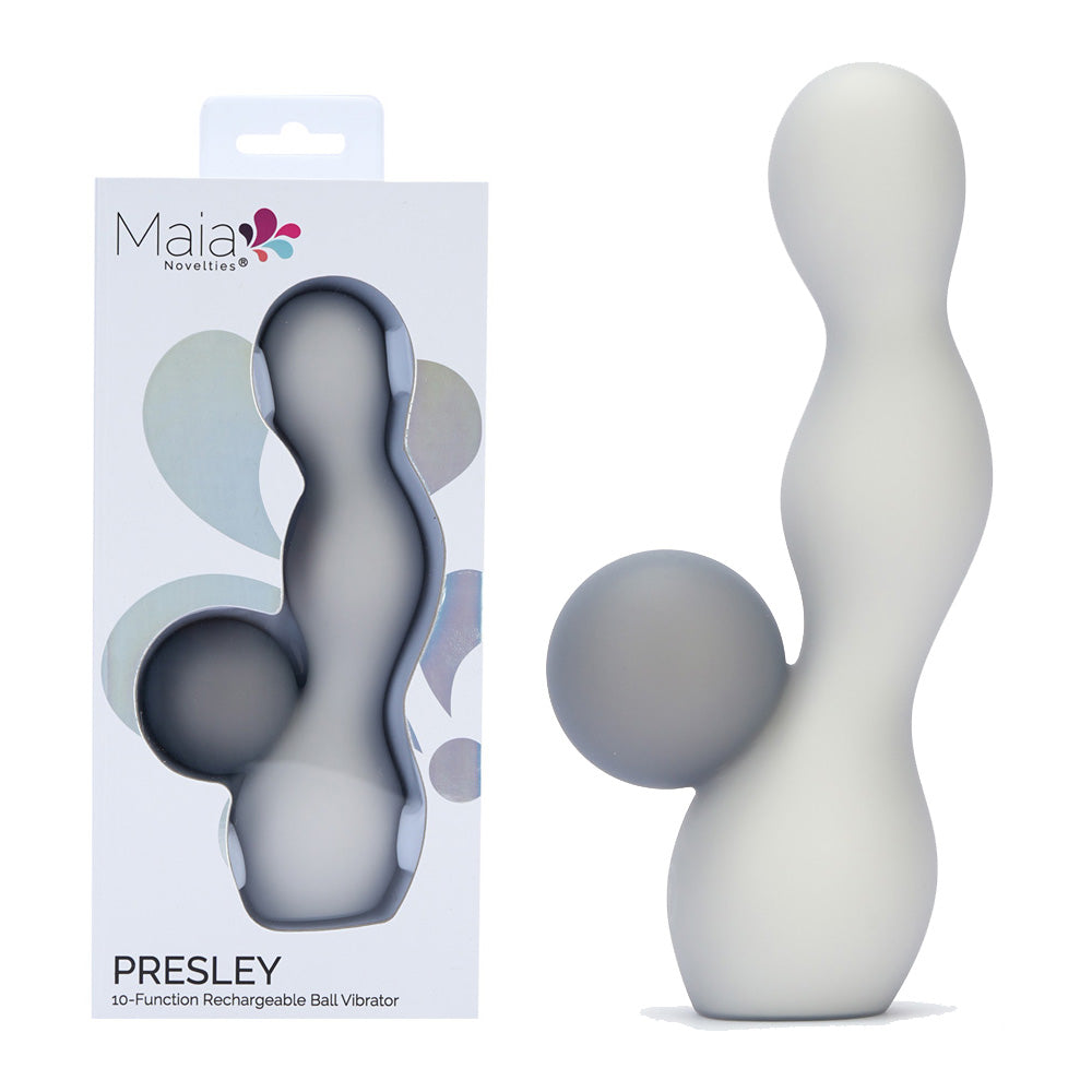 Maia Presley Grey USB Rechargeable Rabbit Vibrator