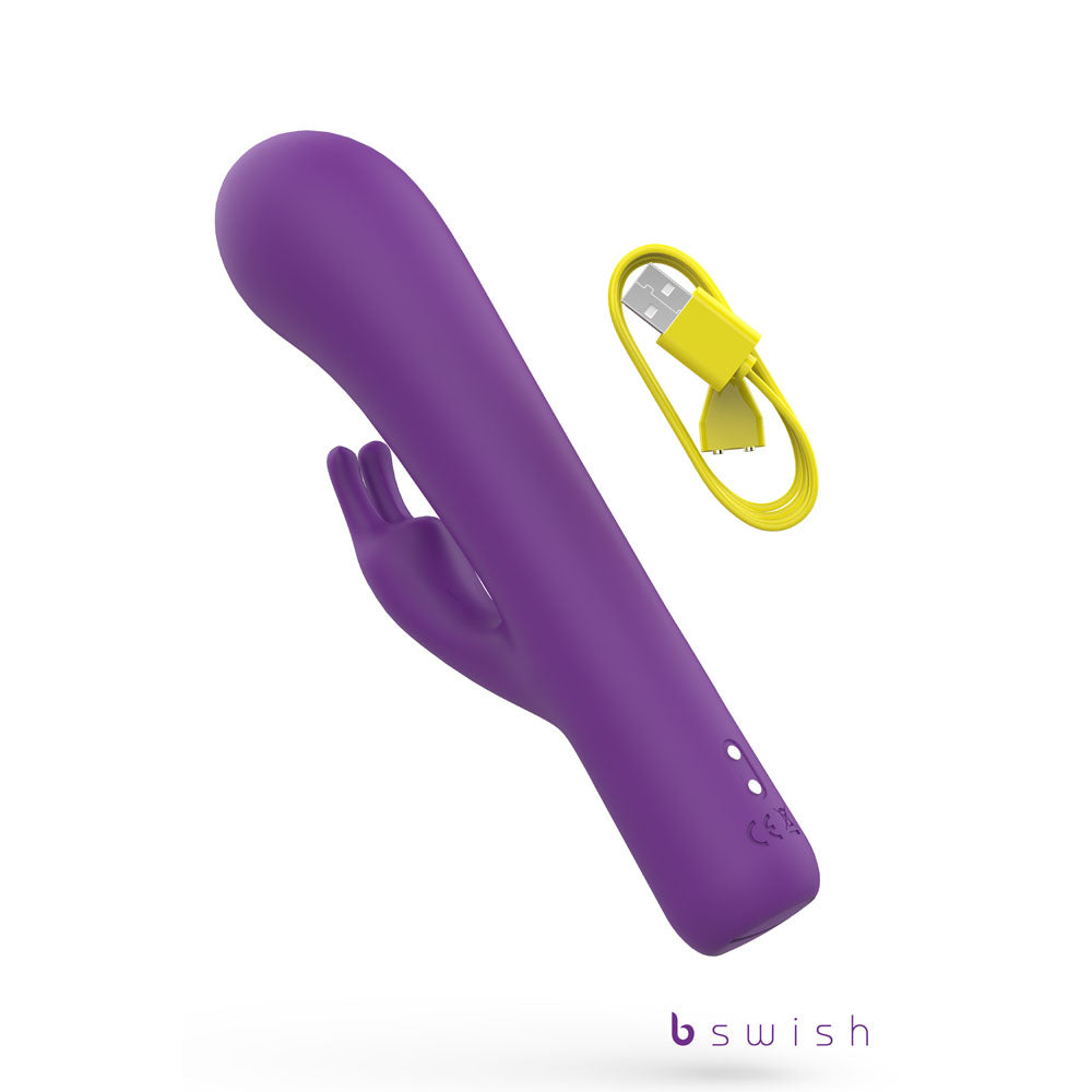 Bwild Bunny Infinite Deluxe - Purple - Purple 19.3 cm USB Rechargeable Rabbit Vibrator - Naughty by Nature Adult Store