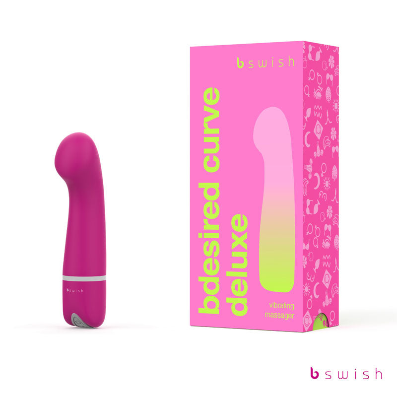 Bdesired Deluxe Curve - Rose - Rose 15.2 cm Vibrator - Naughty by Nature Adult Store