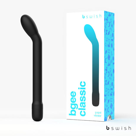 Bgee Classic - Black - Black 18 cm Vibrator - Naughty by Nature Adult Store