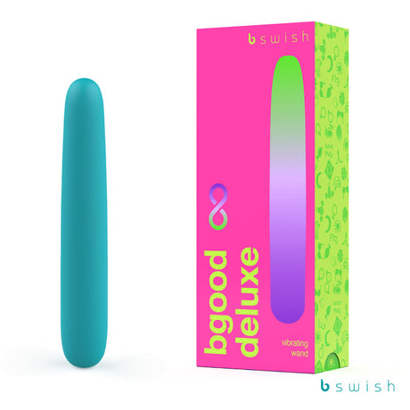 Bgood Infinite Deluxe - Sea Foam - Sea Foam Teal 18 cm USB Rechargeable Vibrator - Naughty by Nature Adult Store