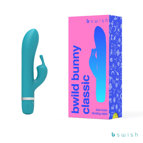 Bwild Classic Bunny - Jade - Jade 15.2 cm (6'') Rabbit Vibrator - Naughty by Nature Adult Store