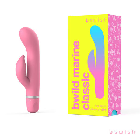 Bwild Classic Marine - Guava - Guava Pink 15.2 cm Rabbit Vibrator - Naughty by Nature Adult Store