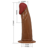 Party Up NELSON Vibrating Strap-On - Brown