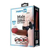 Party Up NELSON Vibrating Strap-On - Brown