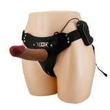 Party Up NELSON Vibrating Strap-On - Brown
