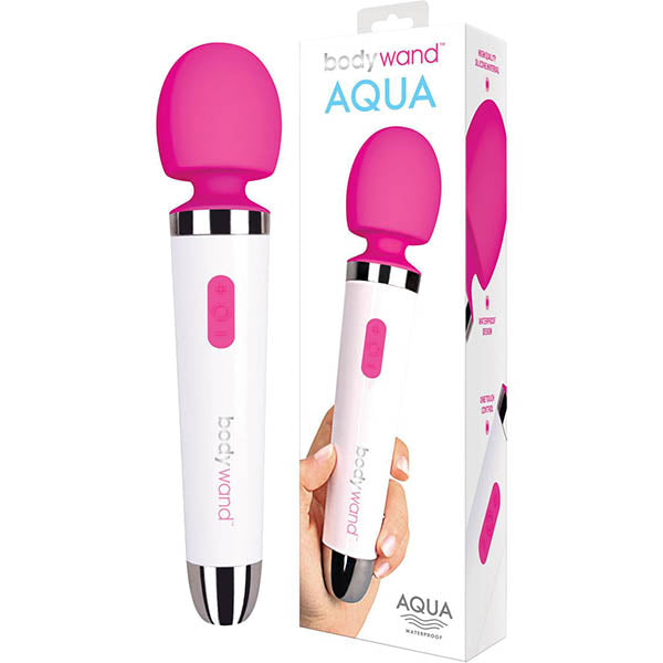 Bodywand Aqua - White/Pink Massager Wand - Naughty by Nature Adult Store