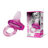 Bodywand Rechargeable Lick It Pleasure Ring - Pink USB Rechargeable Vibrating Cock Ring - Naughty by Nature Adult Store