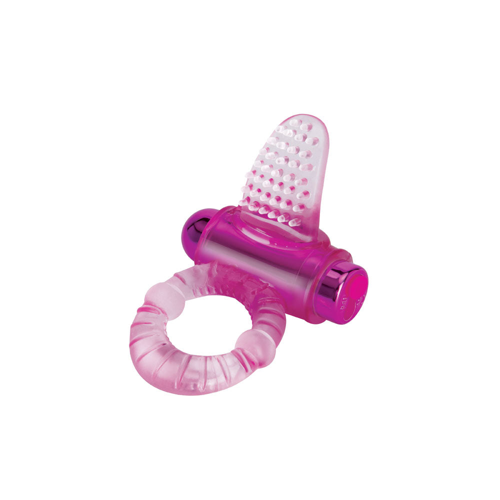 Bodywand Rechargeable Lick It Pleasure Ring - Pink USB Rechargeable Vibrating Cock Ring - Naughty by Nature Adult Store