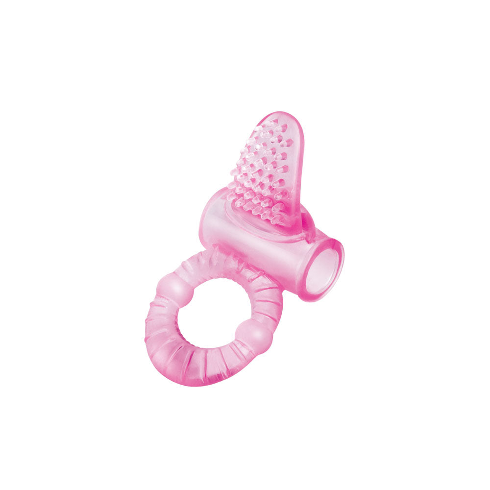 Bodywand Rechargeable Lick It Pleasure Ring - Pink USB Rechargeable Vibrating Cock Ring - Naughty by Nature Adult Store