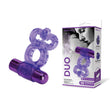 Bodywand Rechargeable Duo Ring - Purple USB Rechargable Vibrating Cock Ring - Naughty by Nature Adult Store