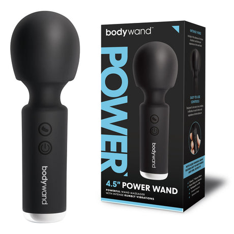 Bodywand 4.5'' Power Wand - Black 11.4 cm USB Rechargeable Massager Wand - Naughty by Nature Adult Store