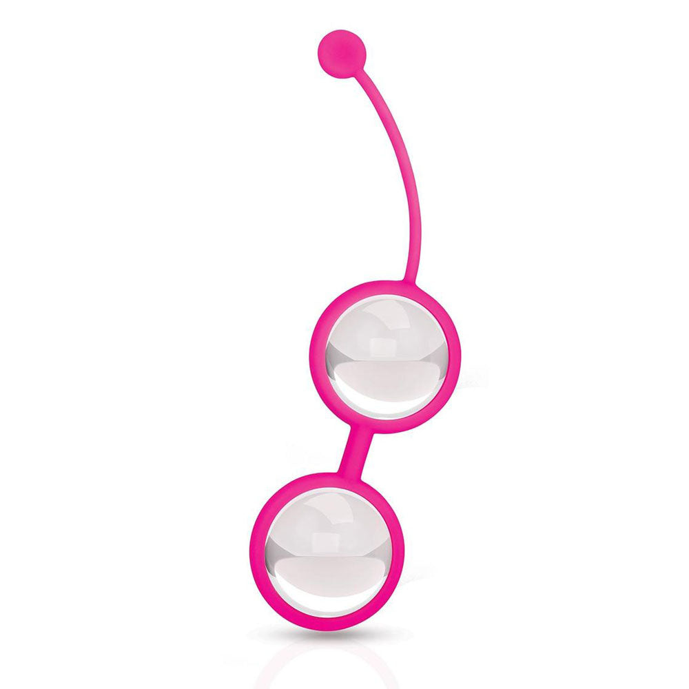 Bodywand Squeeze Crystal Kegel Toner - Glass Weighted Kegel Balls Set - Naughty by Nature Adult Store