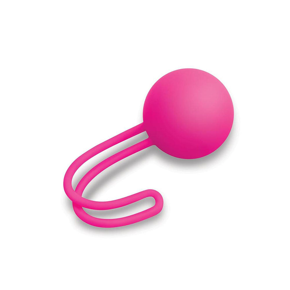 Bodywand Squeeze Single Ball Kegel Toner - Pink Kegel Ball - 37 grams - Naughty by Nature Adult Store
