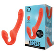 Bodywand ID Access Strapless Strap-On - Orange 15.2 cm USB Rechargeable Strapless Strap-On - Naughty by Nature Adult Store