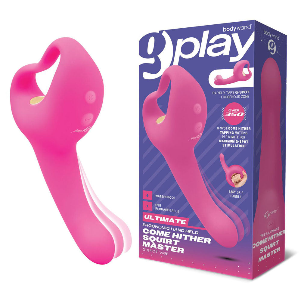 Bodywand G-Play Ultimate Come Hither Squirt Master - Pink 19 cm USB Rechargeable Vibrator - Naughty by Nature Adult Store
