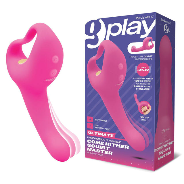Bodywand G-Play Ultimate Come Hither Squirt Master - Pink 19 cm USB Rechargeable Vibrator - Naughty by Nature Adult Store