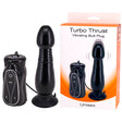 Turbo Thrust Vibrating Butt Plug - Black 17 cm Thrusting and Vibrating Butt Plug - Naughty by Nature Adult Store