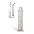 Adam & Eve Crystal Clear 8'' Dong - Clear 20.3 cm Dong - Naughty by Nature Adult Store