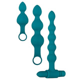 Adam & Eve Vibrating Bumpy Bead Set - Green Vibrating - Naughty by Nature Adult Store