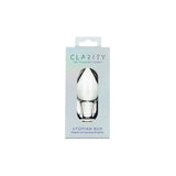 Clarity - Utopian Bud - Clear 8.9 cm Glass Butt Plug