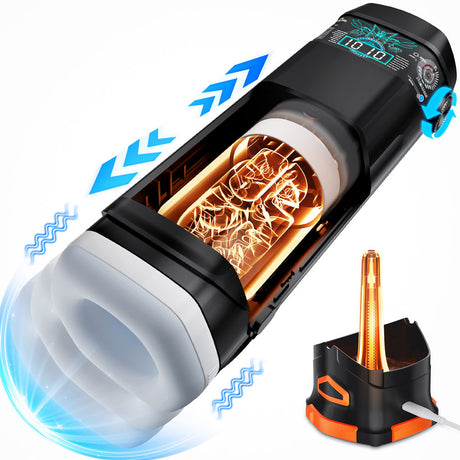 CyberSkin The Titan - Thrusting & Vibrating Auto Masturbator with Heater