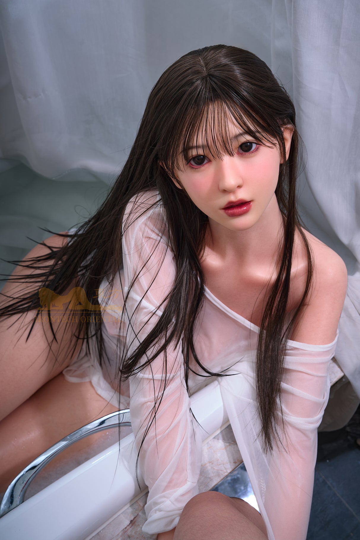 Irontech Japanese Sex Doll Lina 153cm A3 Silk Glow Realistic Body