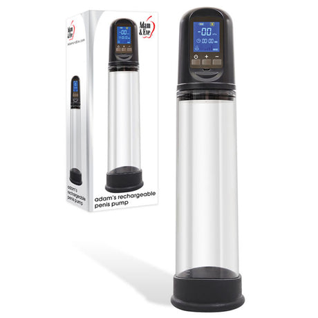 Adam & Eve Rechargeable Penis Pump - USB Rechargeable Powered Penis Pump - Naughty by Nature Adult Store