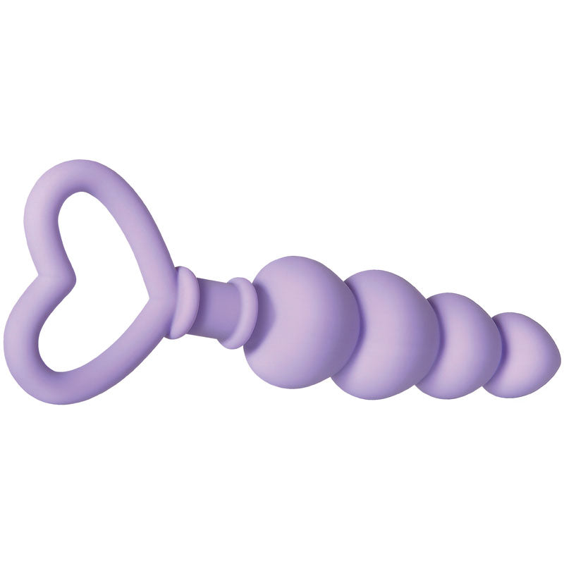 Evolved Sweet Treat - Purple 11.5 cm Beaded Butt Plug with Handle - Naughty by Nature Adult Store