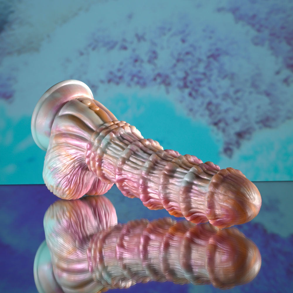Evolved FANTASY - Multicoloured Vibrating Fantasy Dildo with Remote