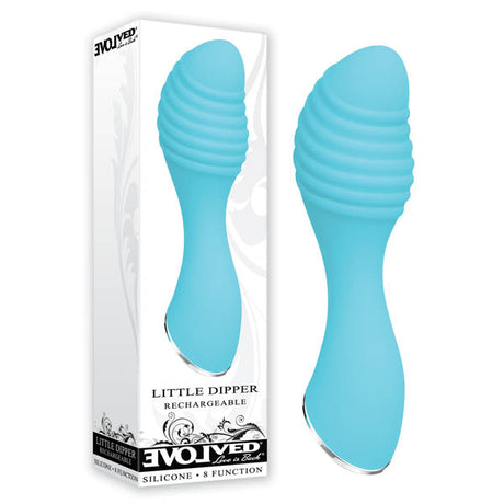 Evolved Little Dipper - Light Blue 10.1 cm (4'') USB Rechargeable Mini Vibrator - Naughty by Nature Adult Store