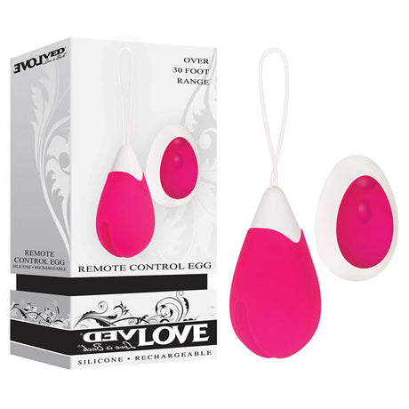 Evolved Remote Control Egg - Pink USB Rechargeable Egg with Wireless Remote Control - Naughty by Nature Adult Store