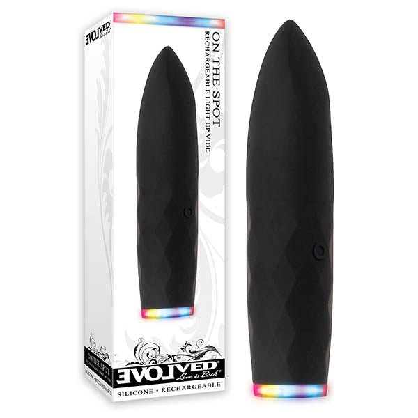Evolved On The Spot - Black 9.1 cm (3.6'') USB Rechargeable Bullet - Naughty by Nature Adult Store