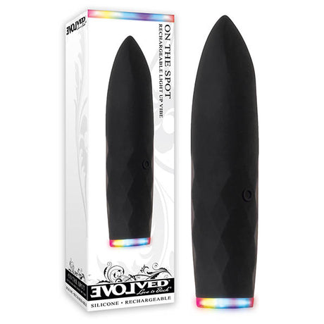 Evolved On The Spot - Black 9.1 cm (3.6'') USB Rechargeable Bullet - Naughty by Nature Adult Store