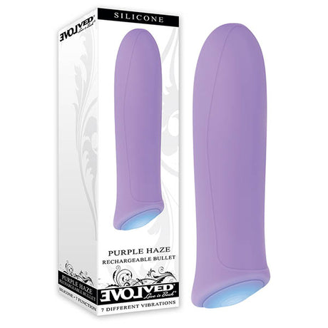Evolved Purple Haze - Purple 8.6 cm (3.4'') USB Rechargeable Bullet - Naughty by Nature Adult Store