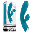 Evolved FIERCE FLICKER - Blue 19.5 cm USB Rechargeable Rabbit Flicker Vibrator - Naughty by Nature Adult Store