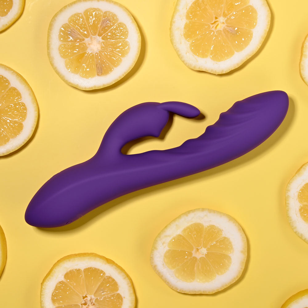 Evolved WAVY RABBIT - Purple 20.6 cm USB Rechargeable Rabbit Vibrator - Naughty by Nature Adult Store