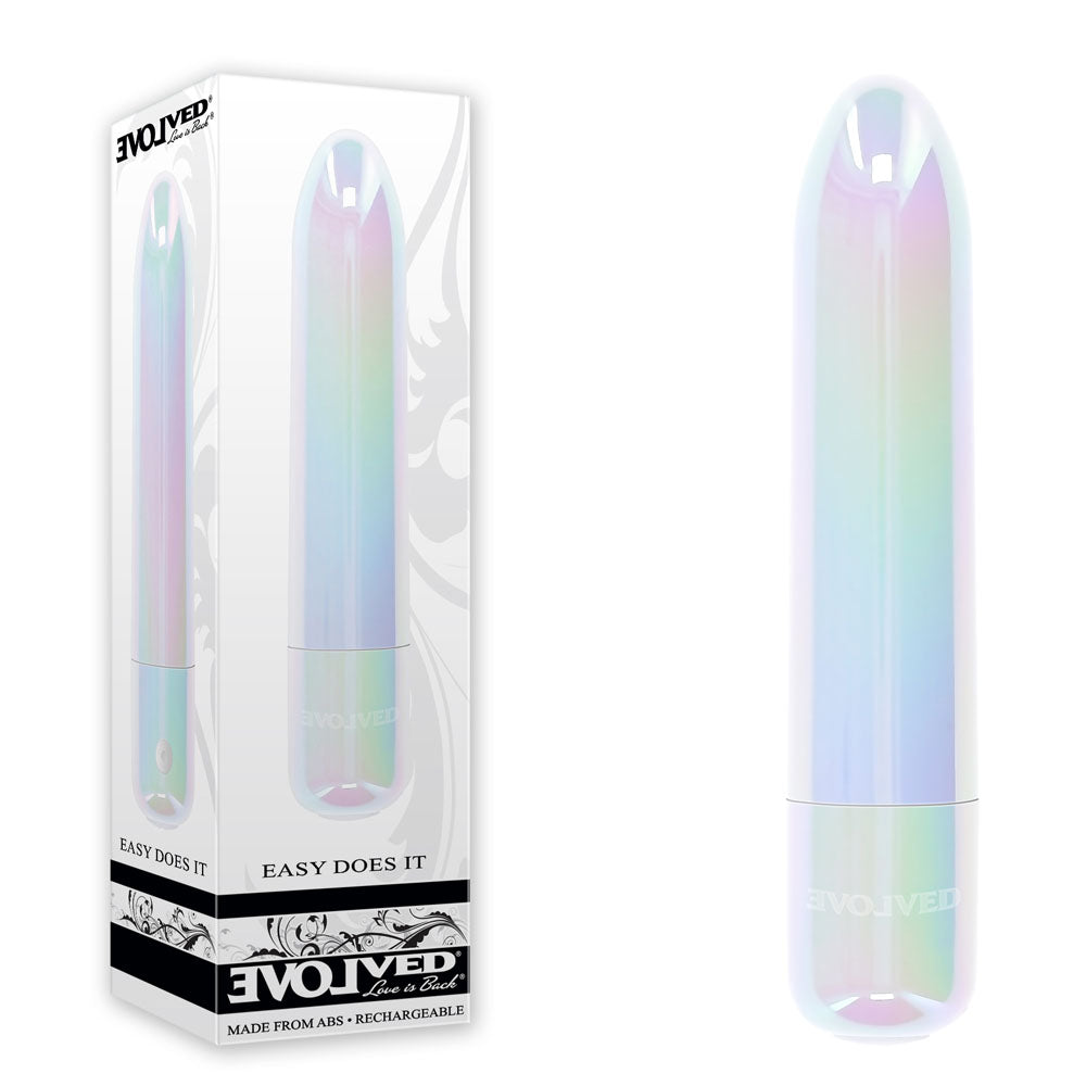Evolved EASY DOES IT - Pearlescent White 10 cm Bullet