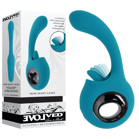 Evolved HOW MANY LICKS -  Vibrator with Flicking Stimulator - Naughty by Nature Adult Store
