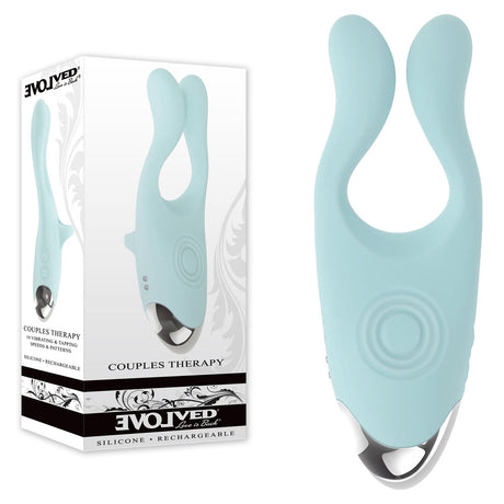 Evolved COUPLES THERAPY - Teal USB Rechargeable Couples Stimulator - Naughty by Nature Adult Store
