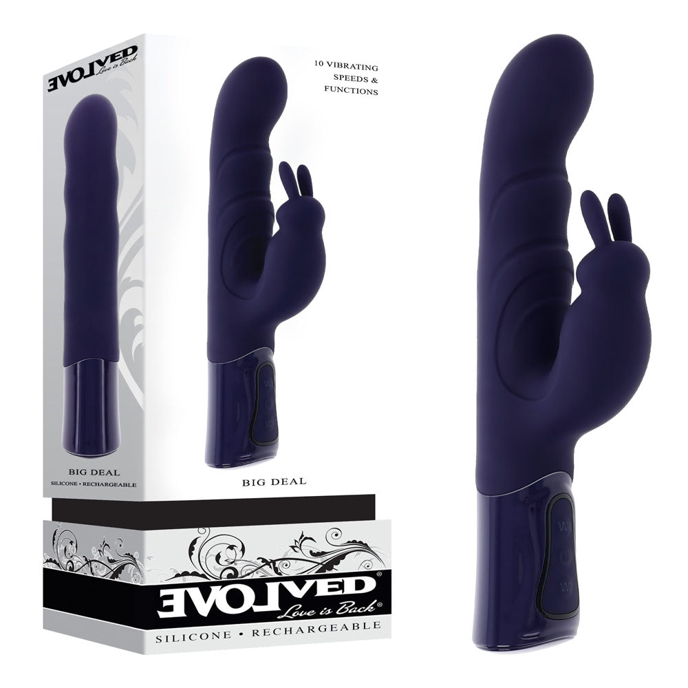 Evolved BIG DEAL - Purple Rabbit Vibrator