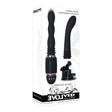 Evolved Thrust & Go - Black 15 cm USB Rechargeable Thrusting Vibrator with Interchangable Shafts - Naughty by Nature Adult Store