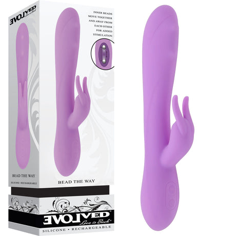 Evolved BEAD THE WAY - Pink Rechargeable Rabbit Vibrator