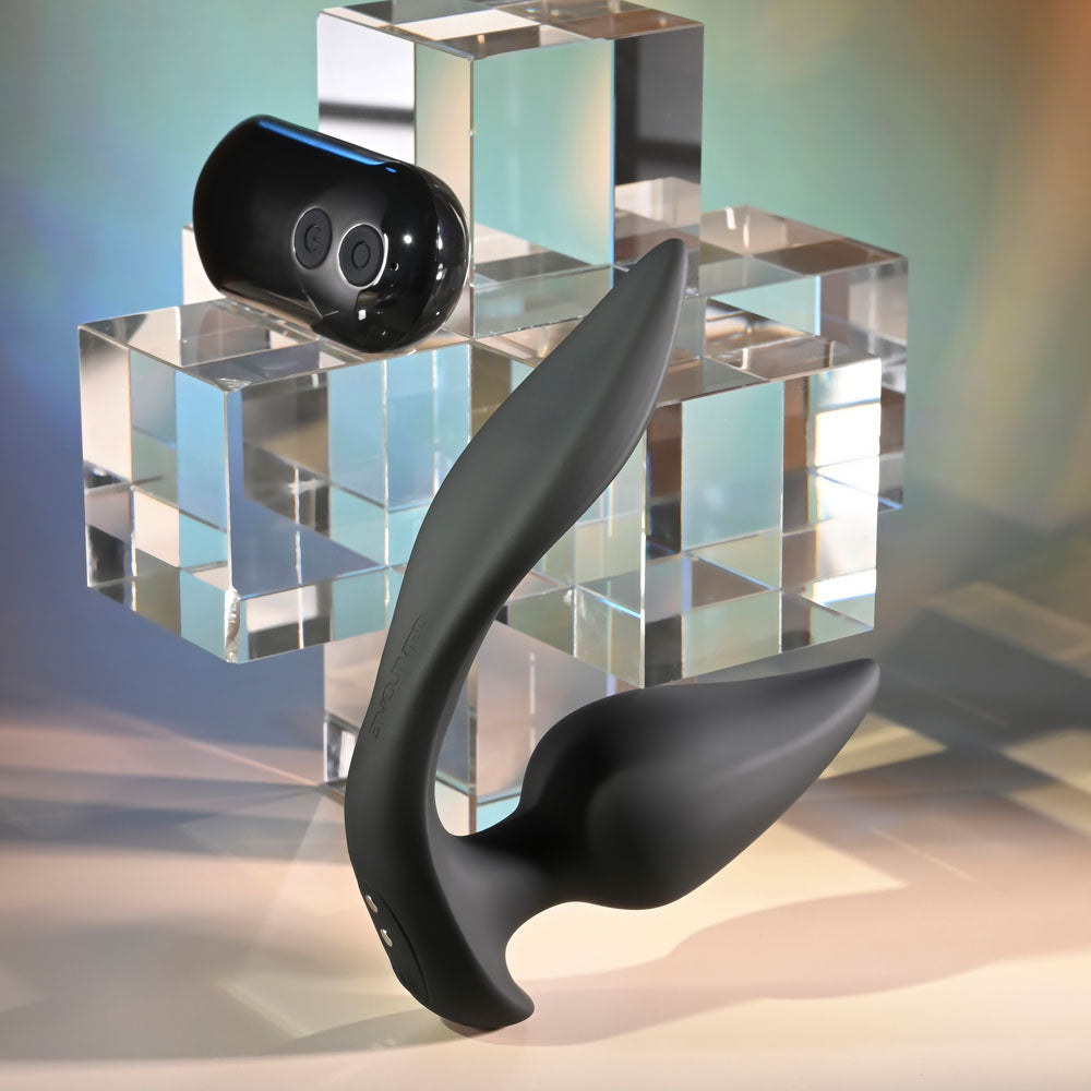 Evolved The Genie Black 11.2 cm Remote Vibrating Plug