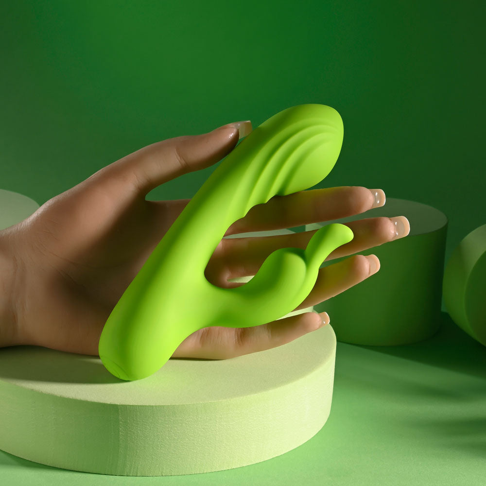 Evolved BRAT BUNNY Rabbit Vibrator Green