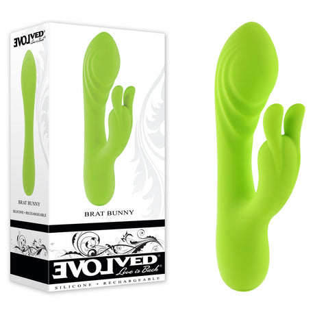 Evolved BRAT BUNNY Rabbit Vibrator Green