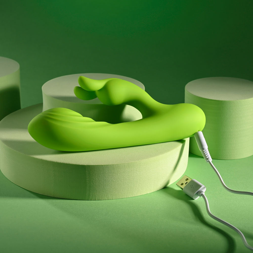 Evolved BRAT BUNNY Rabbit Vibrator Green