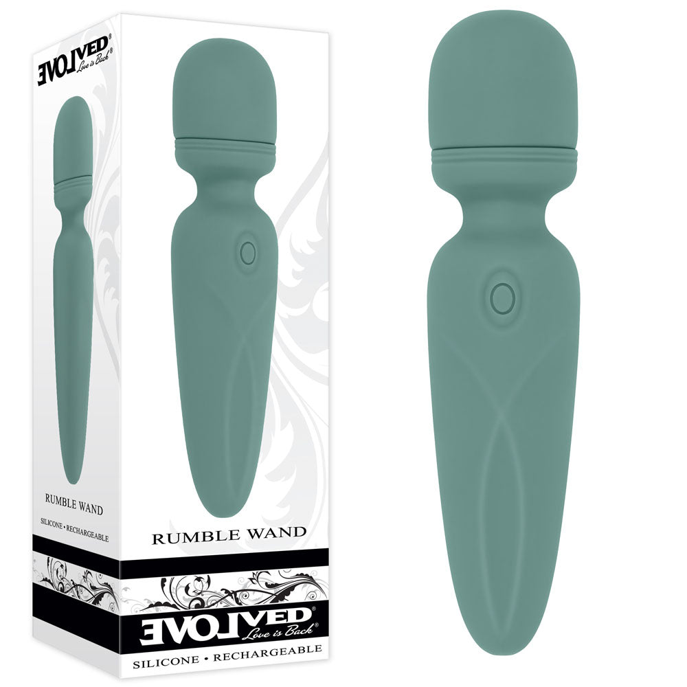 Evolved RUMBLE WAND - Olive Green Mini Massage Wand