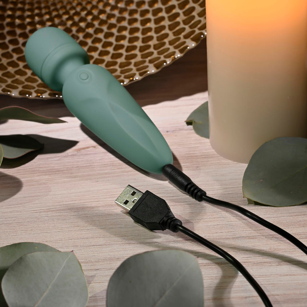 Evolved RUMBLE WAND - Olive Green Mini Massage Wand