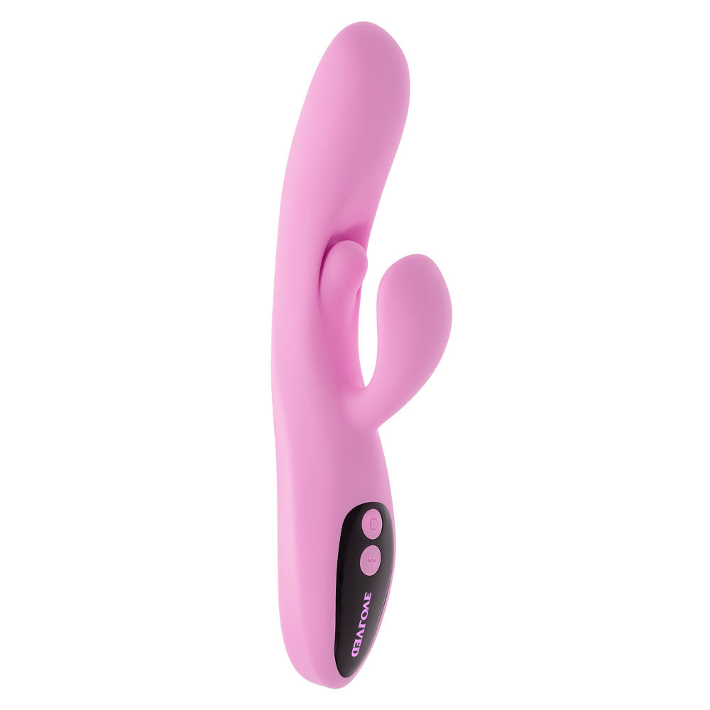 Evolved Push The Button Pink 23.5cm Rabbit Vibrator G Spot